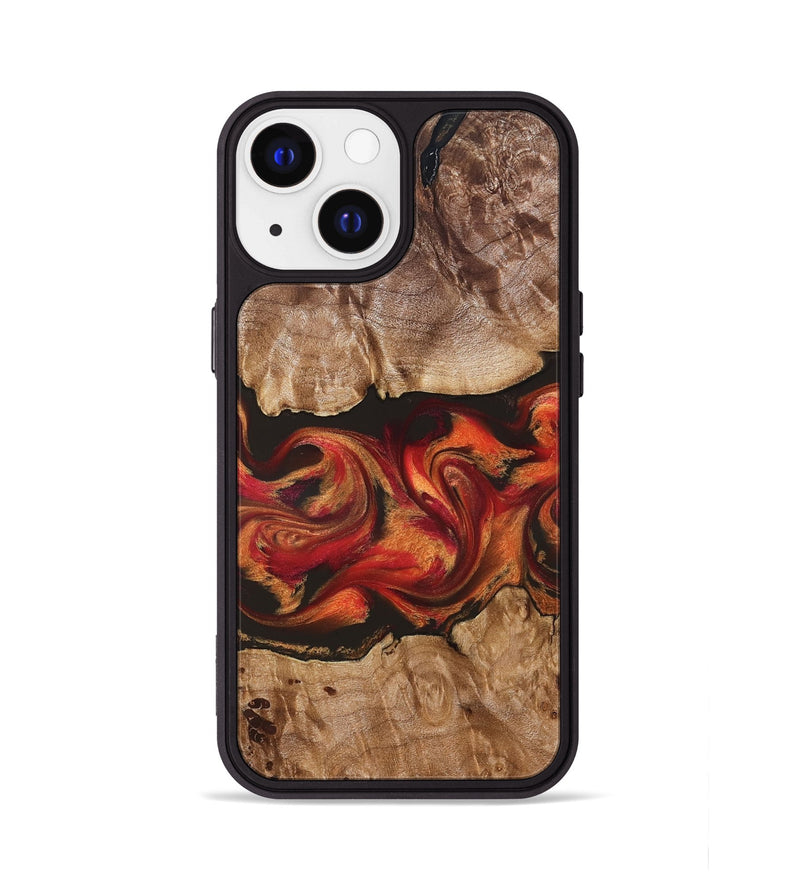 iPhone 13 Wood Phone Case - Ashlynn (Red, 828314)