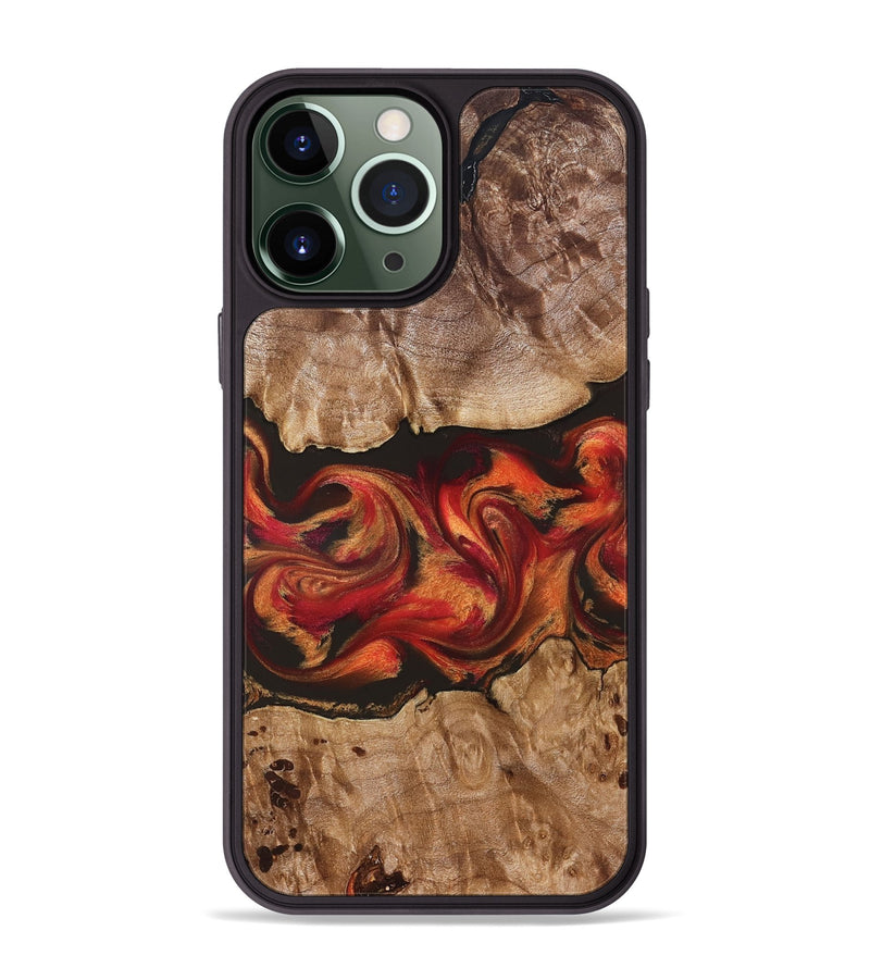 iPhone 13 Pro Max Wood Phone Case - Ashlynn (Red, 828314)