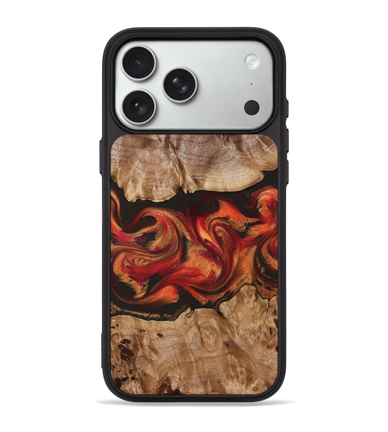 iPhone 18 Pro Max Wood Phone Case - Ashlynn (Red, 828314)