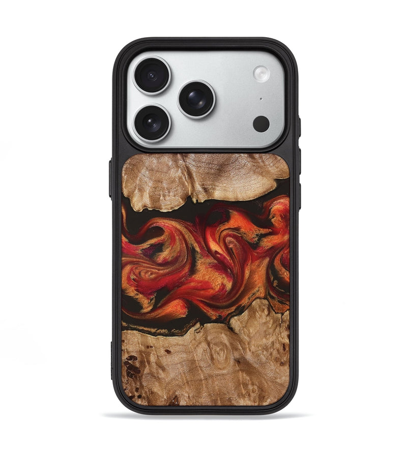 iPhone 18 Pro Wood Phone Case - Ashlynn (Red, 828314)