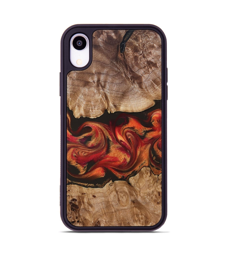 iPhone Xr Wood Phone Case - Ashlynn (Red, 828314)