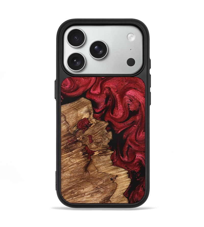 iPhone 18 Pro Wood Phone Case - Danny (Red, 828315)