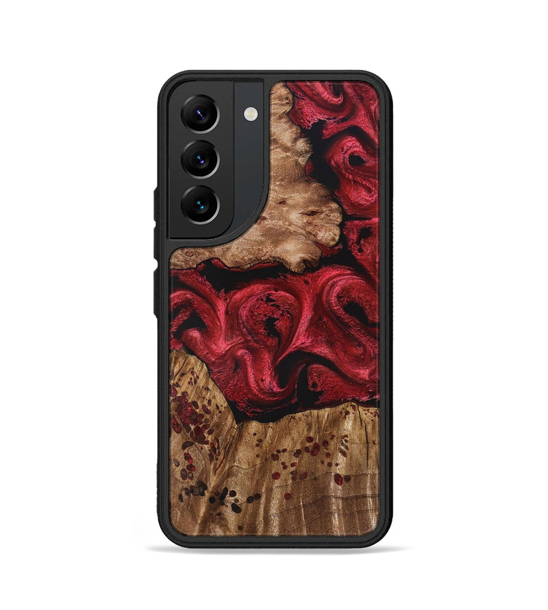 Galaxy S22 Wood Phone Case - Leilani (Red, 828320)
