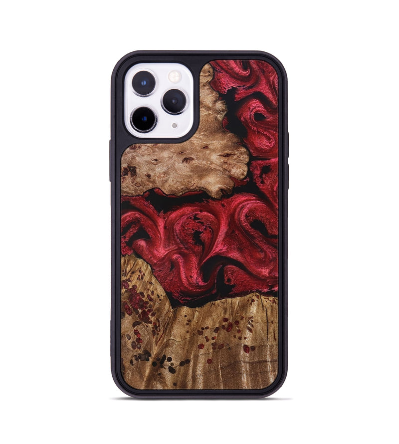 iPhone 11 Pro Wood Phone Case - Leilani (Red, 828320)