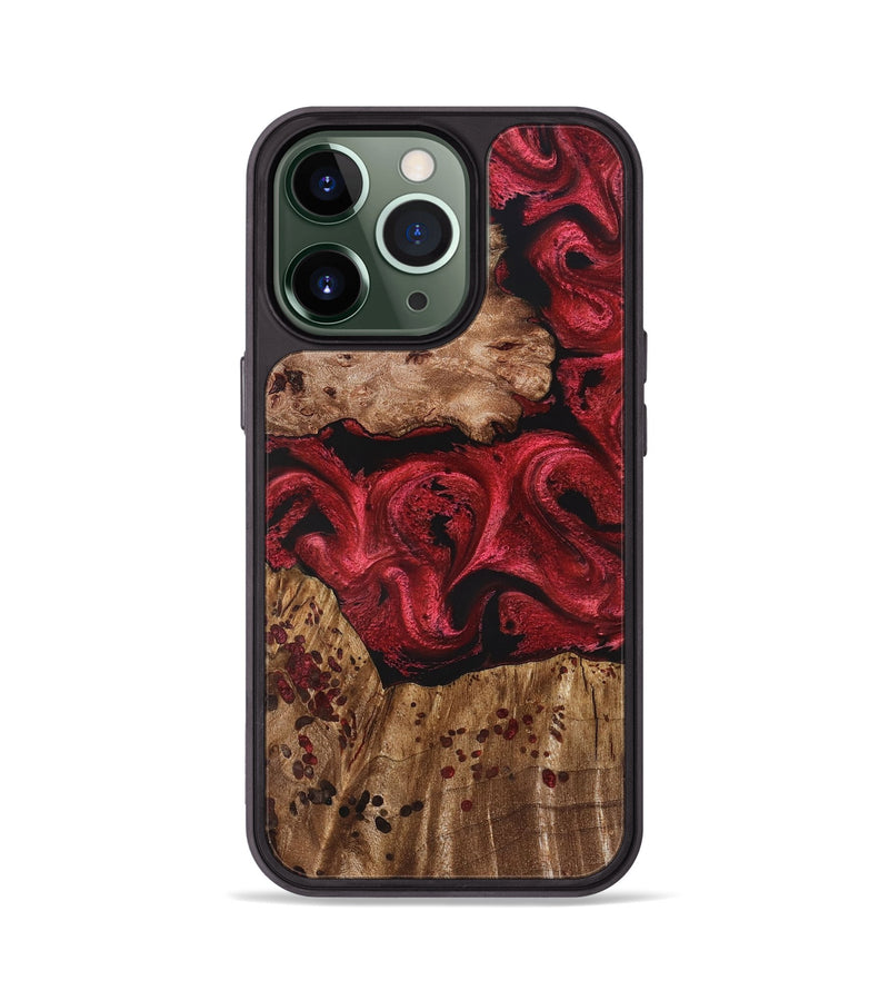 iPhone 13 Pro Wood Phone Case - Leilani (Red, 828320)