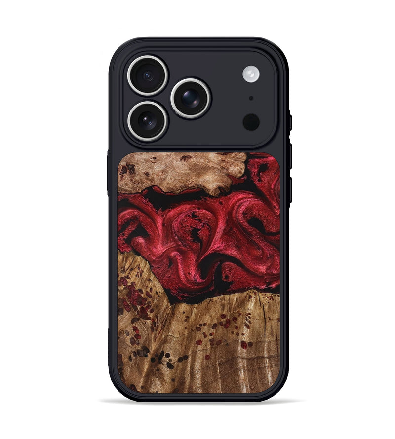 iPhone 17 Pro Wood Phone Case - Leilani (Red, 828320)