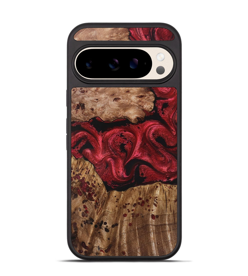 Pixel 10 Wood Phone Case - Leilani (Red, 828320)