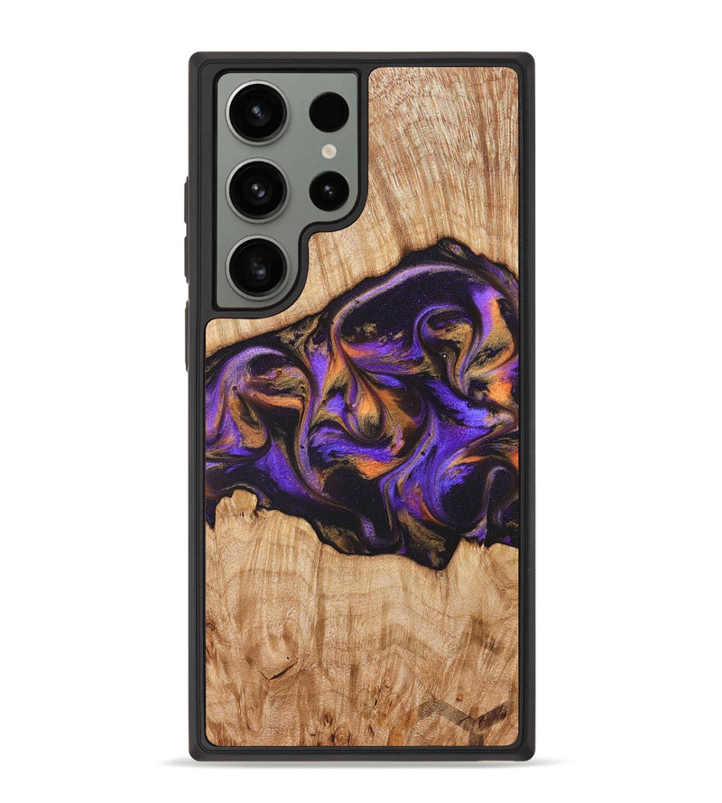 Galaxy S23 Ultra Wood Phone Case - Valery (Purple, 828323)