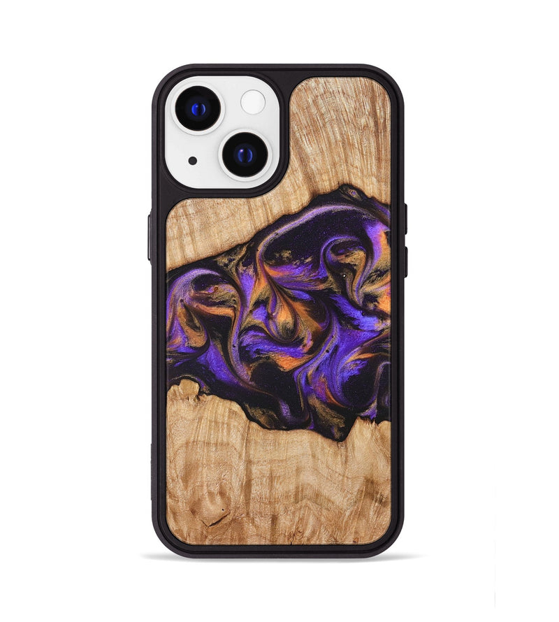 iPhone 13 Wood Phone Case - Valery (Purple, 828323)