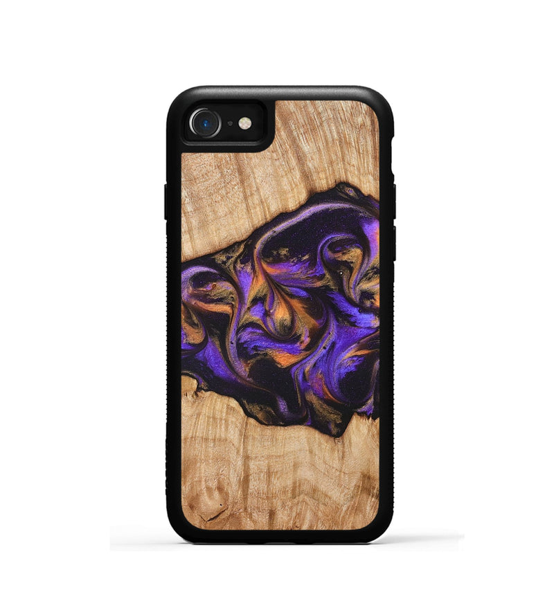 iPhone SE Wood Phone Case - Valery (Purple, 828323)