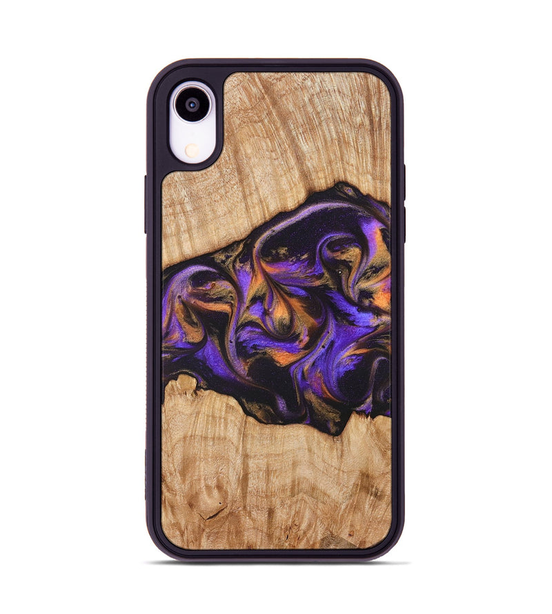 iPhone Xr Wood Phone Case - Valery (Purple, 828323)