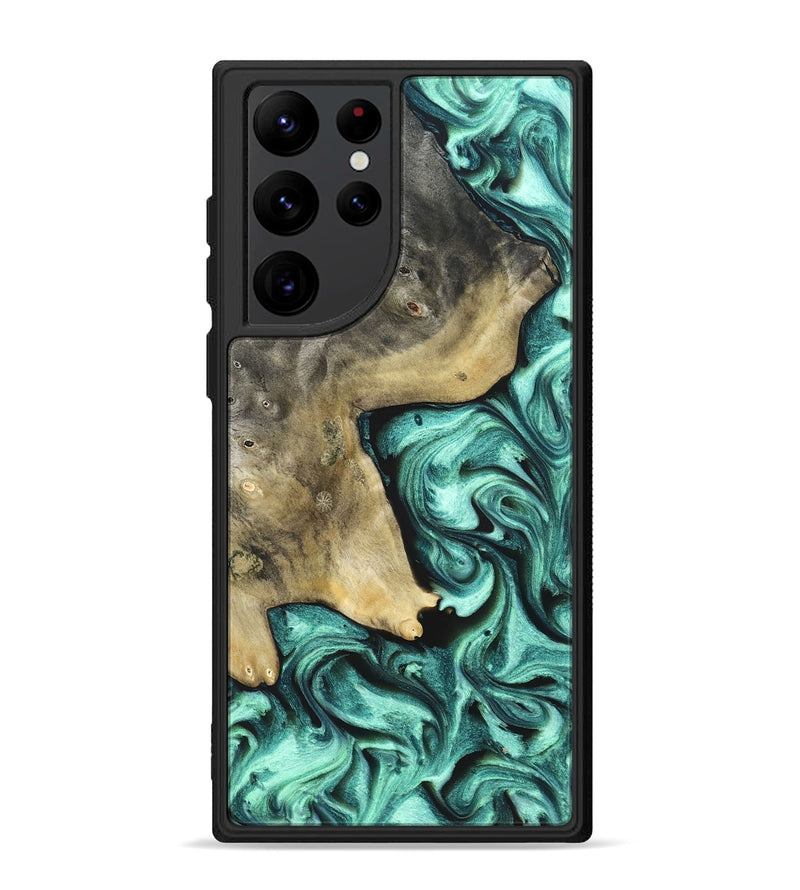 Galaxy S22 Ultra Wood Phone Case - Nikita (Green, 828324)