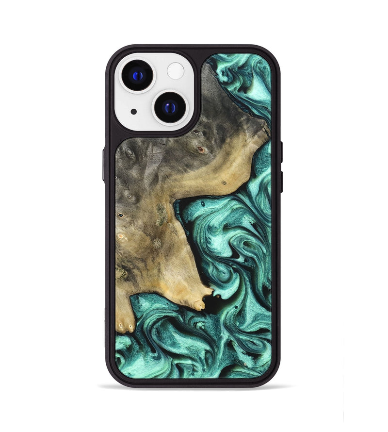 iPhone 13 Wood Phone Case - Nikita (Green, 828324)