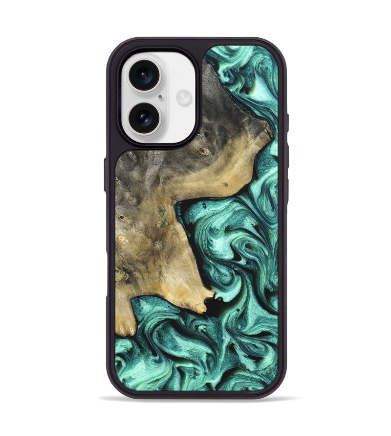 iPhone 17 Wood Phone Case - Nikita (Green, 828324)