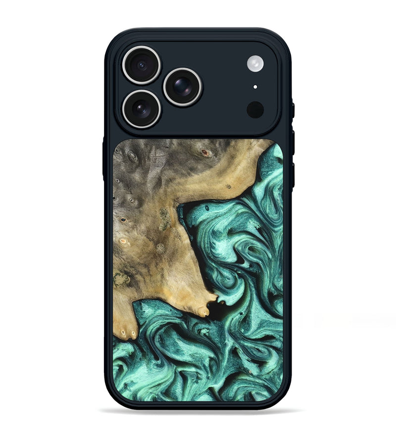 iPhone 17 Pro Max Wood Phone Case - Nikita (Green, 828324)