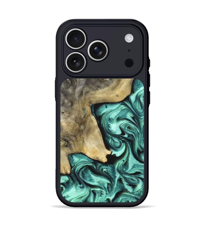 iPhone 17 Pro Wood Phone Case - Nikita (Green, 828324)