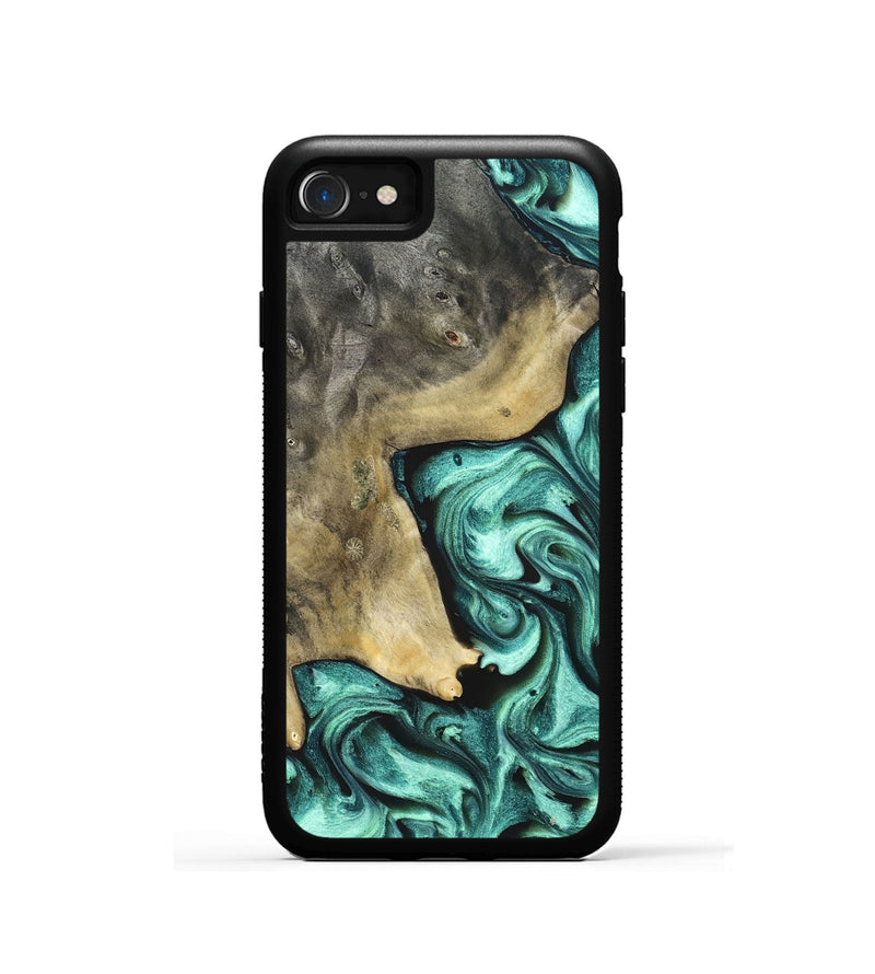 iPhone SE Wood Phone Case - Nikita (Green, 828324)
