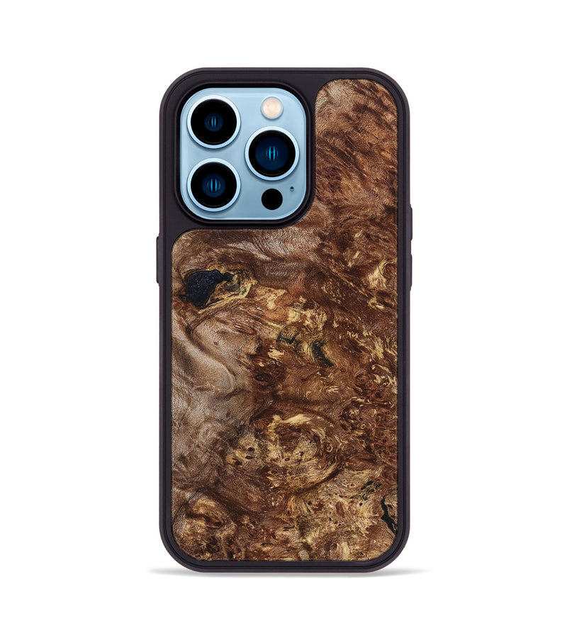 iPhone 14 Pro Wood Phone Case - Tiara (Wood Burl, 828326)