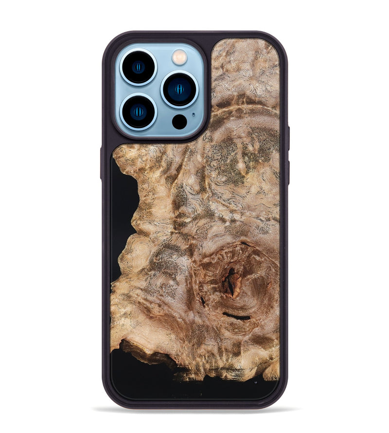 iPhone 14 Pro Max Wood Phone Case - Dorris (Wood Burl, 828328)