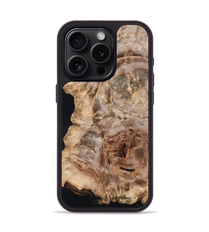 iPhone 15 Pro Wood Phone Case - Dorris (Wood Burl, 828328)