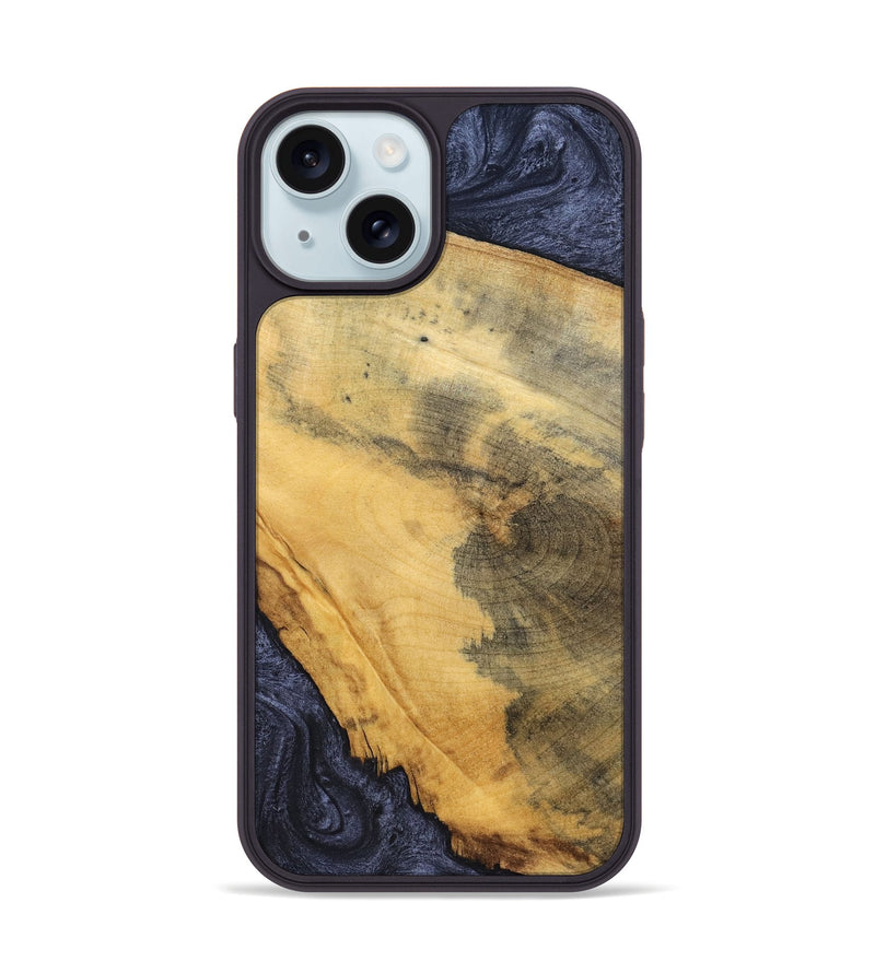 iPhone 15 Wood Phone Case - Ally (Wood Burl, 828332)