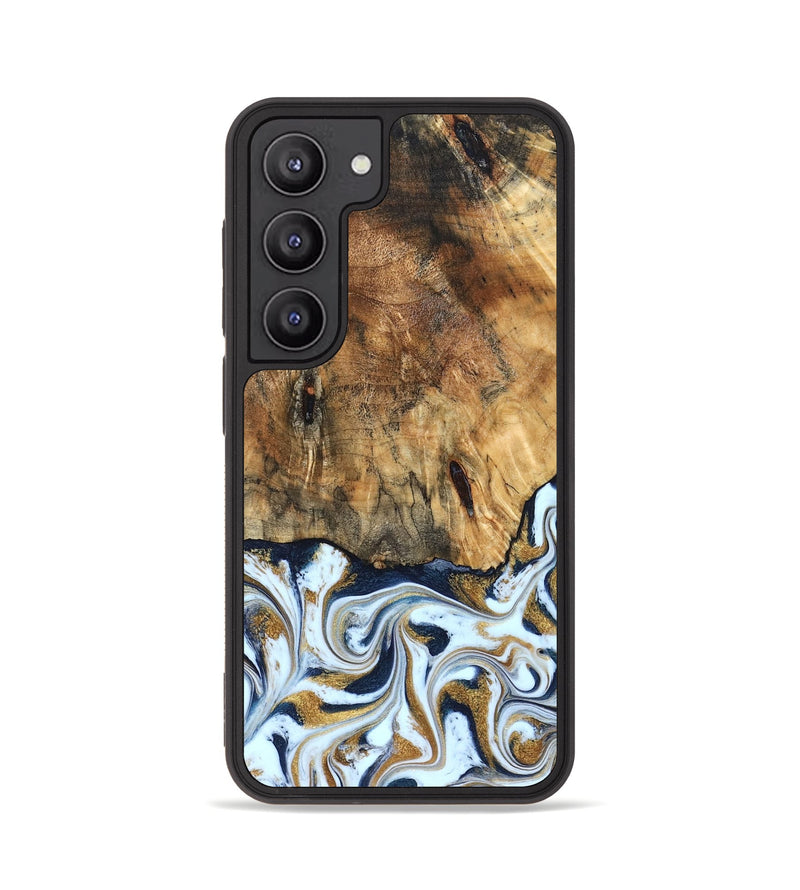 Galaxy S23 Wood Phone Case - Marci (Teal & Gold, 828336)