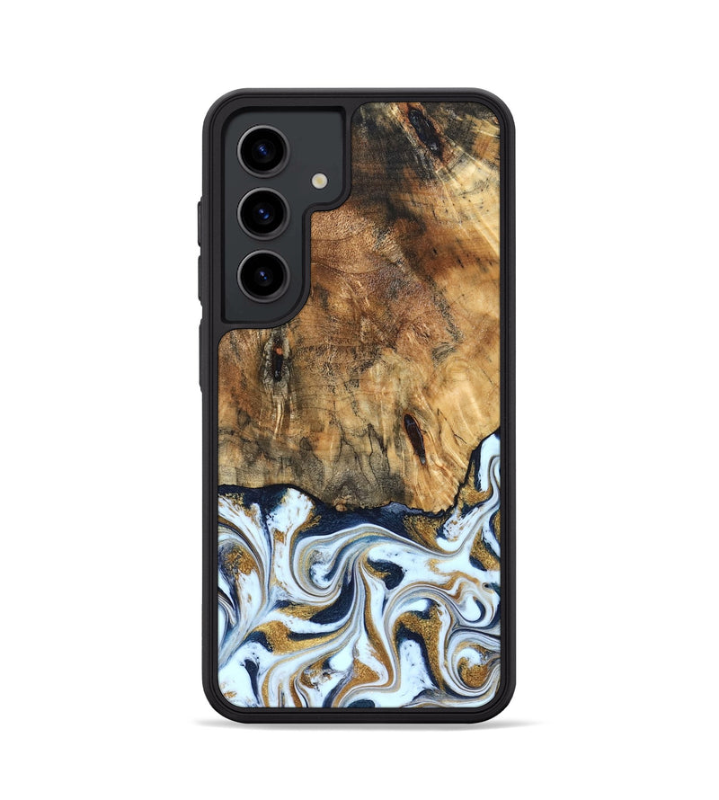 Galaxy S24 Wood Phone Case - Marci (Teal & Gold, 828336)