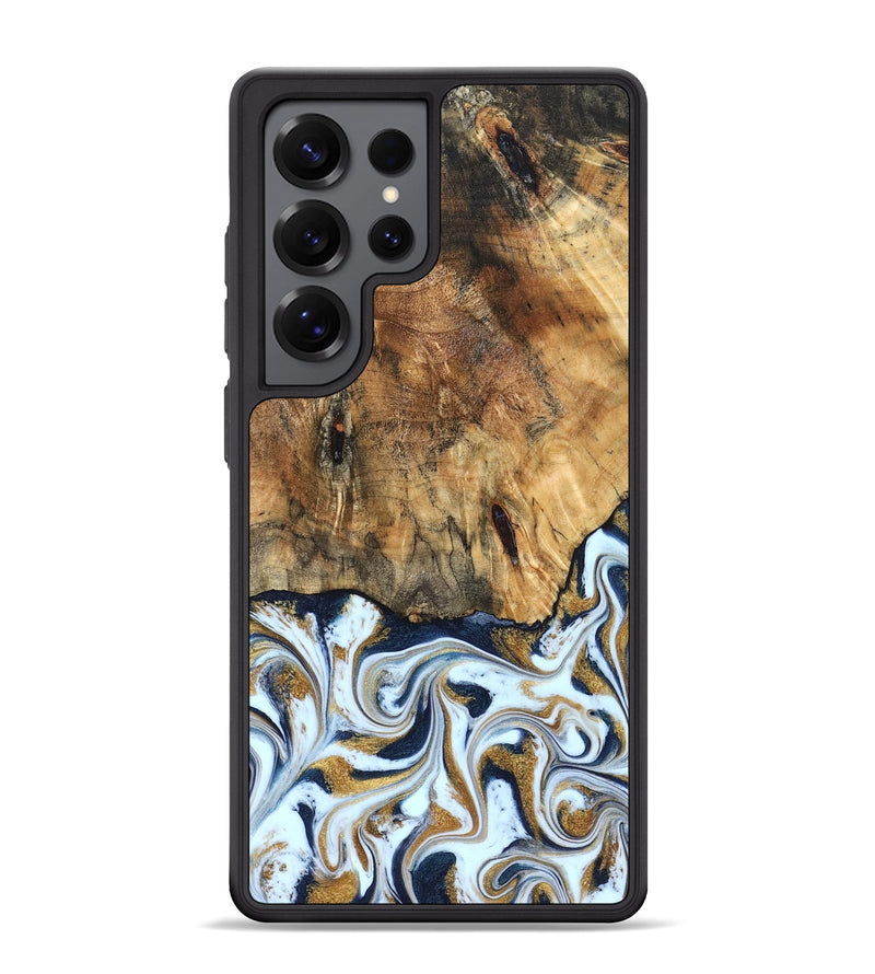 Galaxy S25 Ultra Wood Phone Case - Marci (Teal & Gold, 828336)