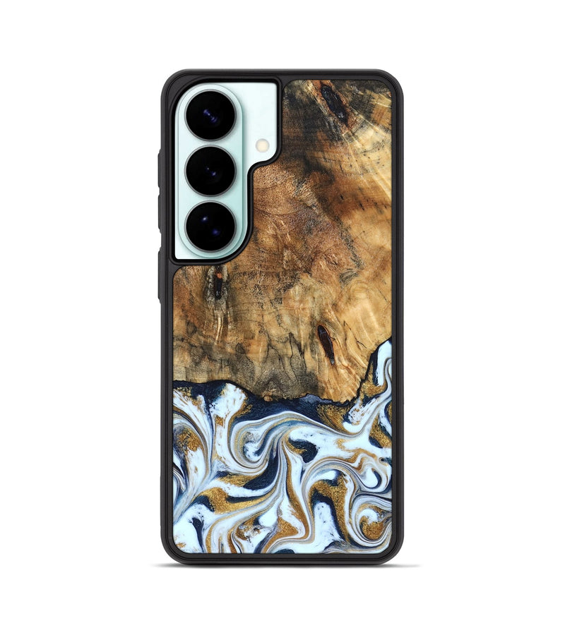 Galaxy S26 Wood Phone Case - Marci (Teal & Gold, 828336)