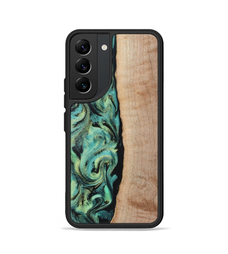 Galaxy S22 Wood Phone Case - Tosha (Green, 828343)