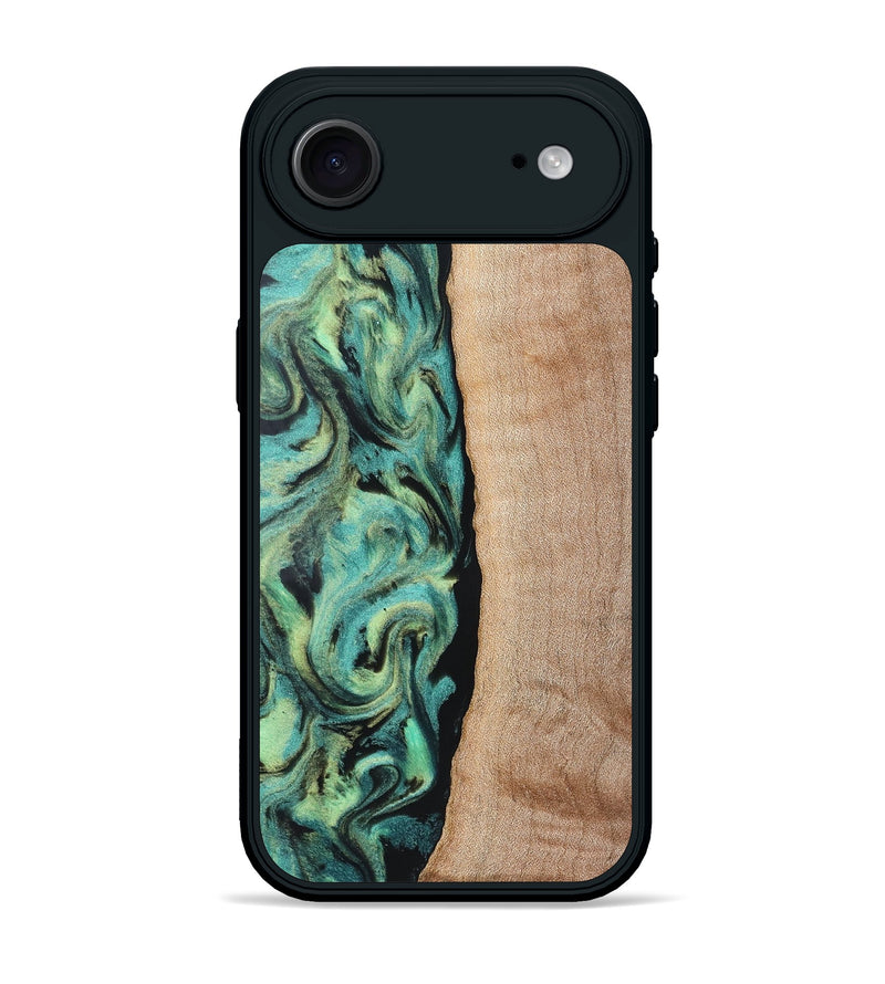 iPhone 17 Air Wood Phone Case - Tosha (Green, 828343)