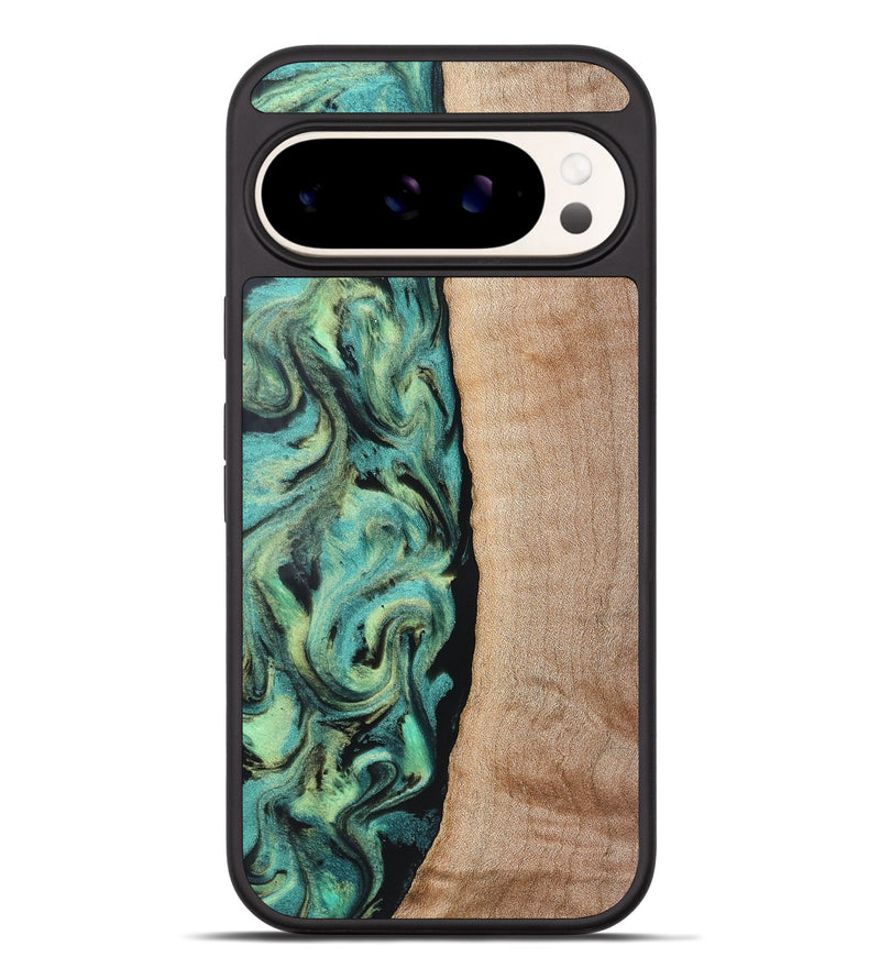 Pixel 9 Pro XL Wood Phone Case - Tosha (Green, 828343)