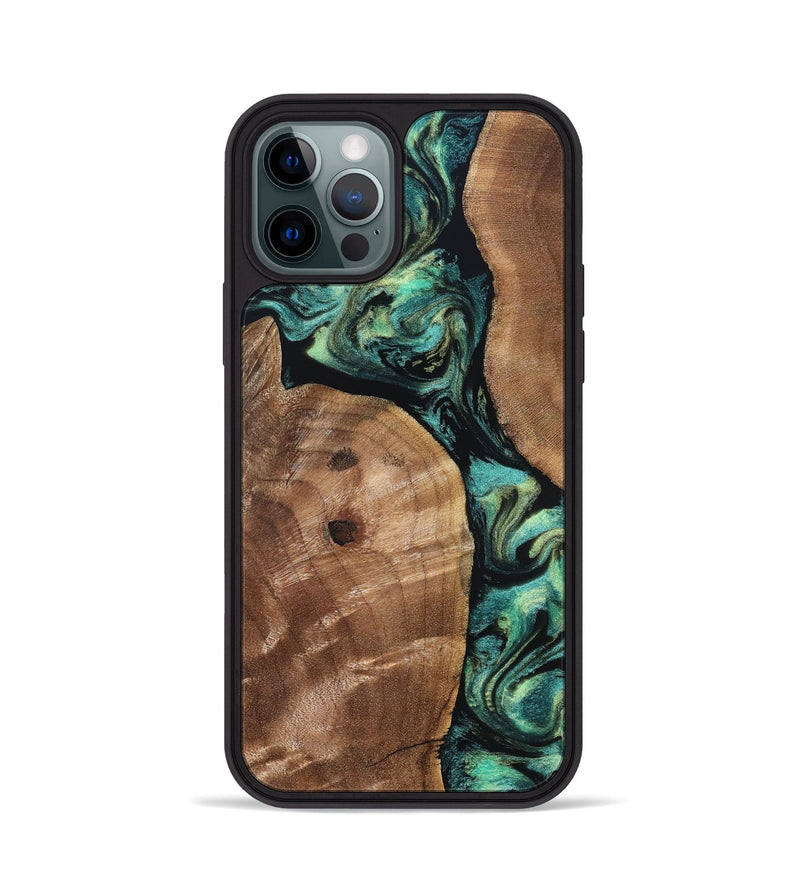 iPhone 12 Pro Wood Phone Case - Denver (Green, 828344)
