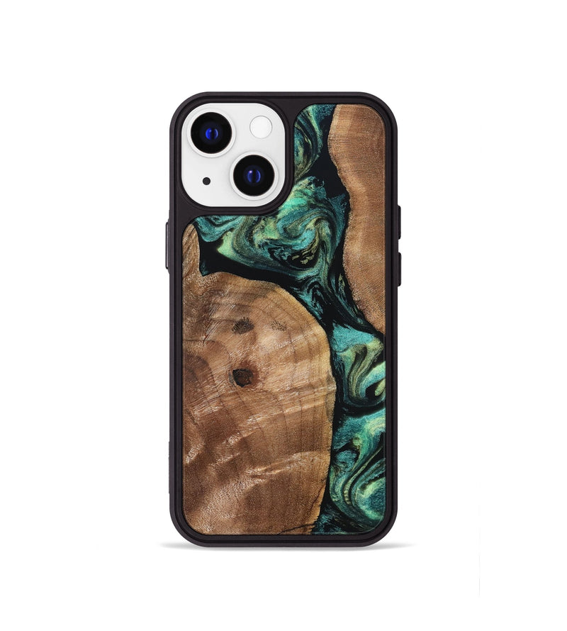 iPhone 13 mini Wood Phone Case - Denver (Green, 828344)