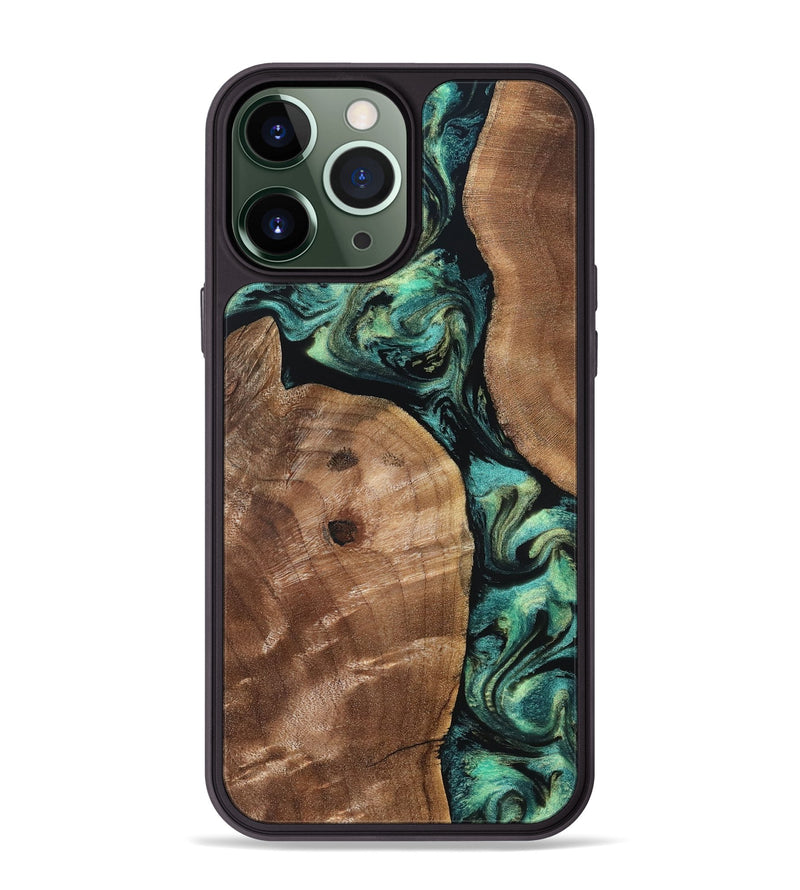 iPhone 13 Pro Max Wood Phone Case - Denver (Green, 828344)