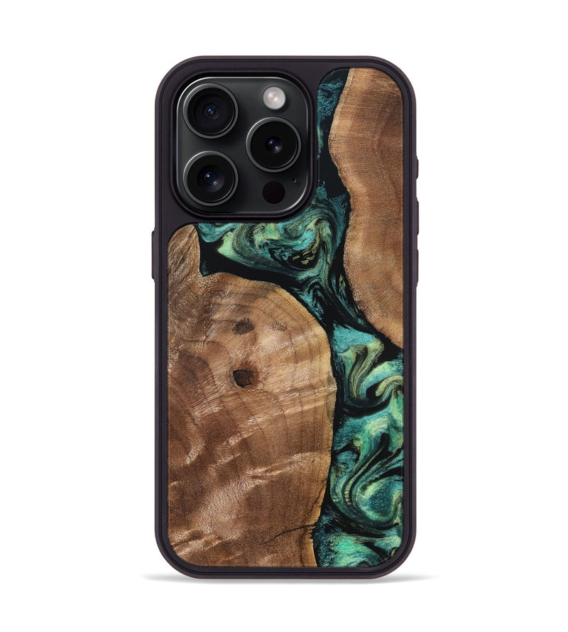 iPhone 15 Pro Wood Phone Case - Denver (Green, 828344)