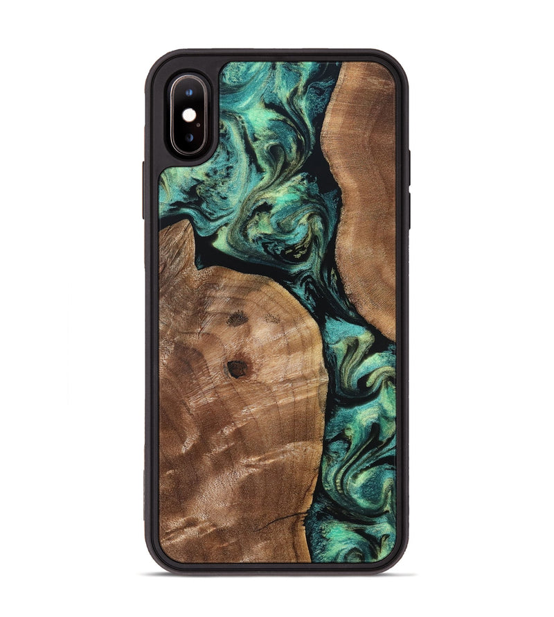 iPhone Xs Max Wood Phone Case - Denver (Green, 828344)