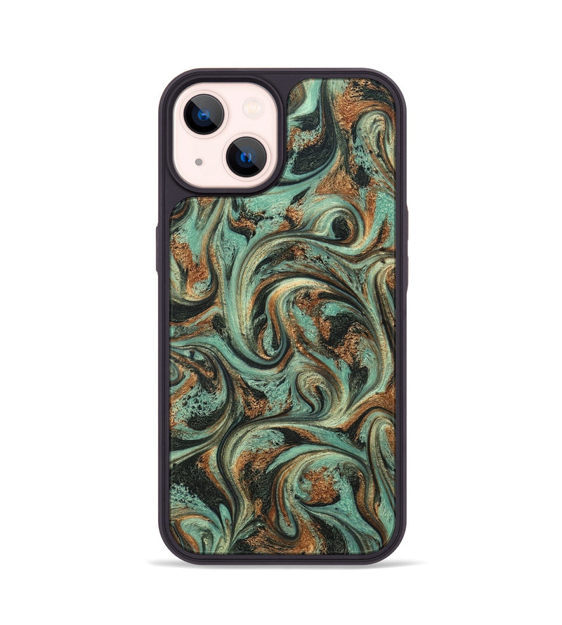iPhone 14 ResinArt Phone Case - Marian (Green, 828348)
