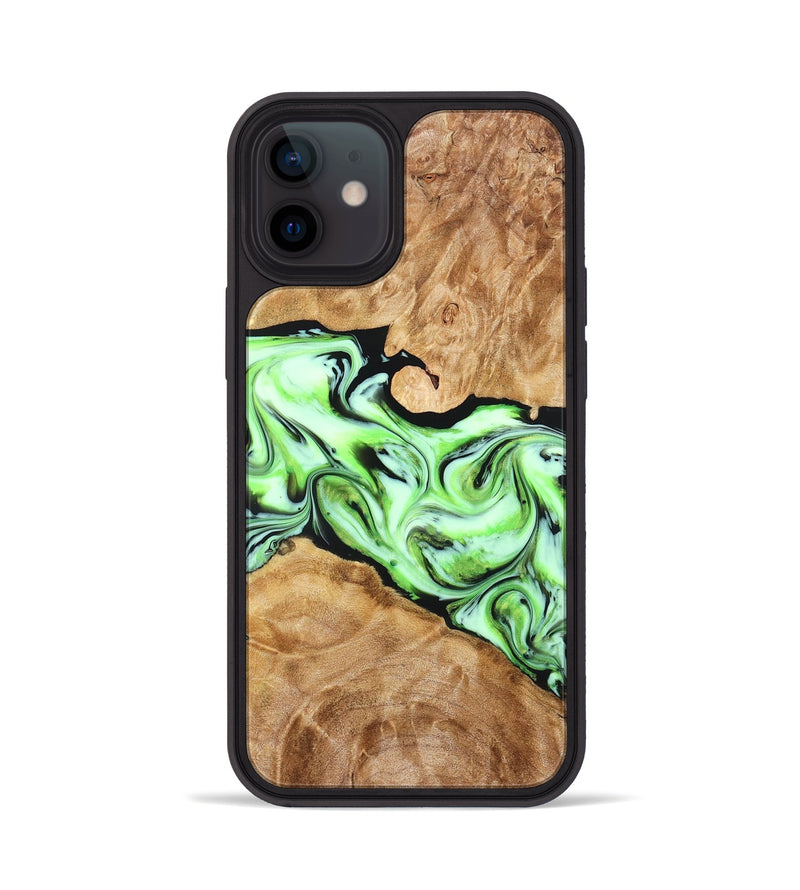 iPhone 12 Wood Phone Case - Stephen (Green, 828349)