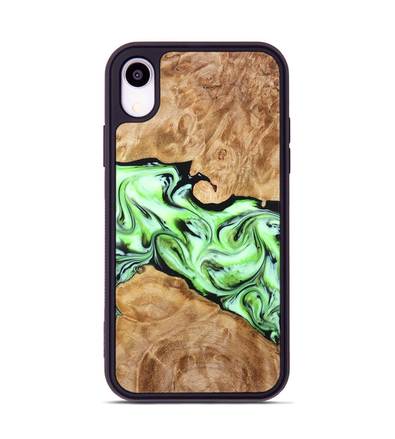 iPhone Xr Wood Phone Case - Stephen (Green, 828349)