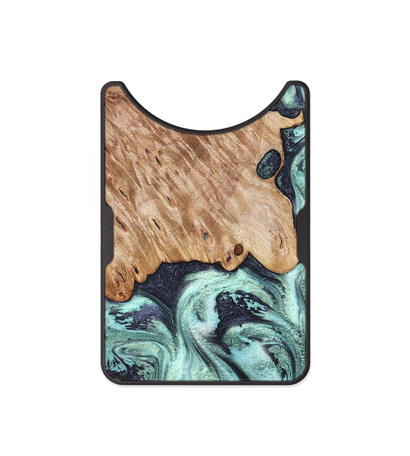 Alloy Wood Wallet - Isa (Green, 828350)