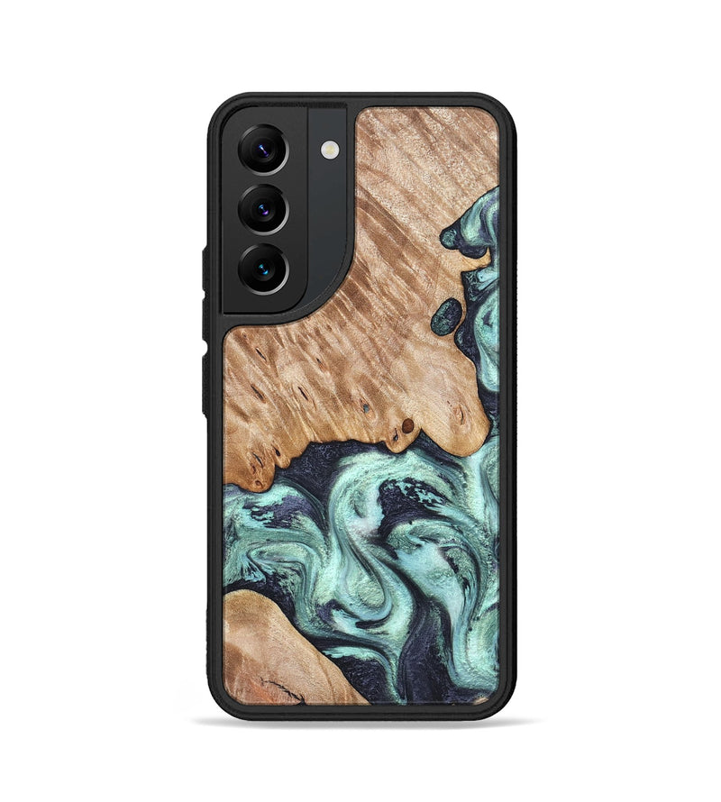 Galaxy S22 Wood Phone Case - Isa (Green, 828350)