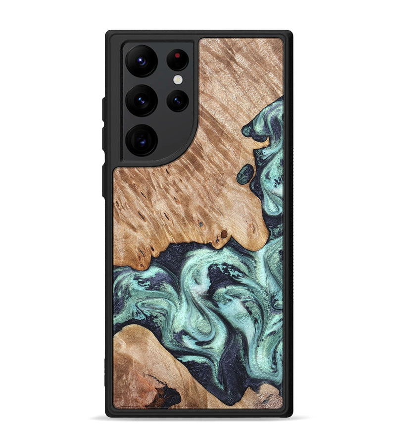 Galaxy S22 Ultra Wood Phone Case - Isa (Green, 828350)