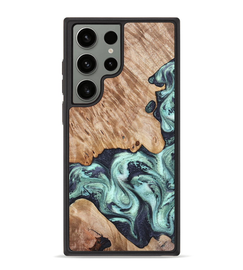 Galaxy S23 Ultra Wood Phone Case - Isa (Green, 828350)