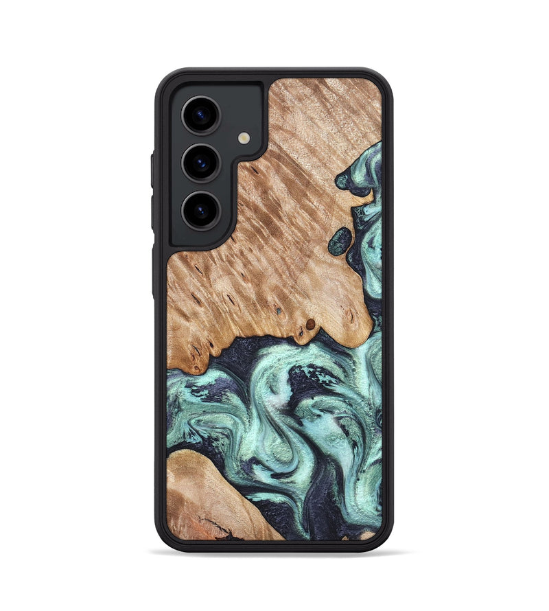 Galaxy S24 Wood Phone Case - Isa (Green, 828350)