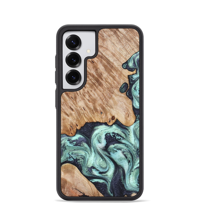 Galaxy S25 Wood Phone Case - Isa (Green, 828350)