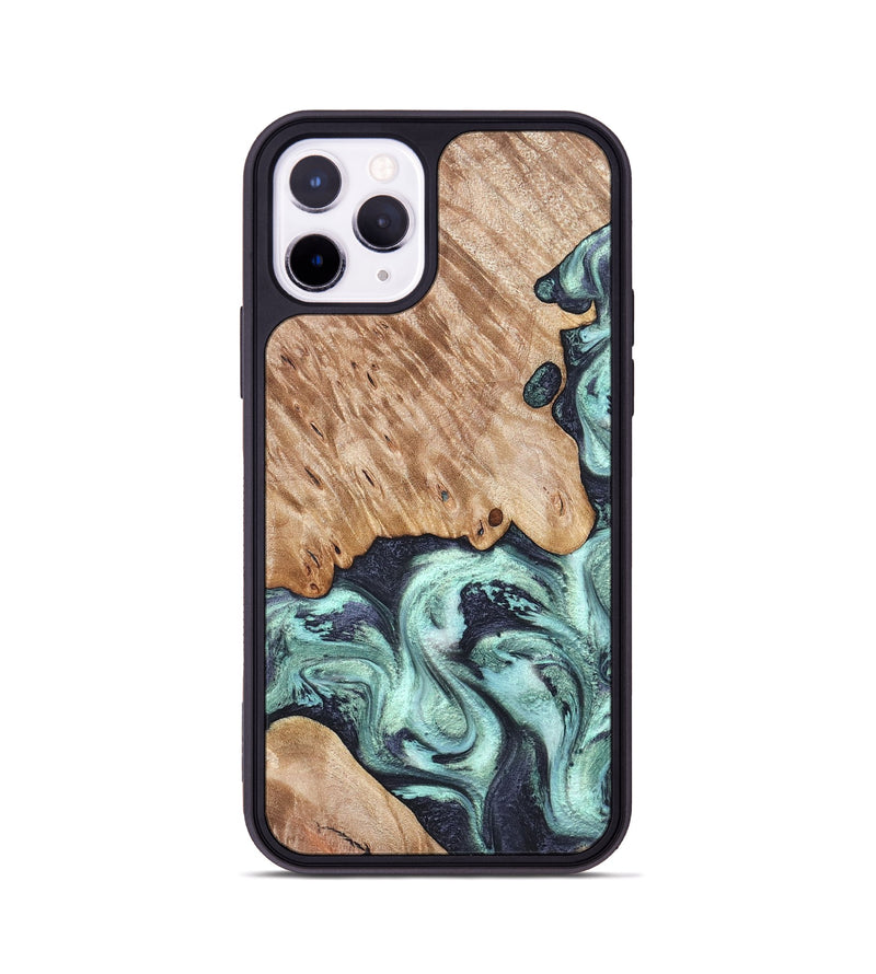 iPhone 11 Pro Wood Phone Case - Isa (Green, 828350)