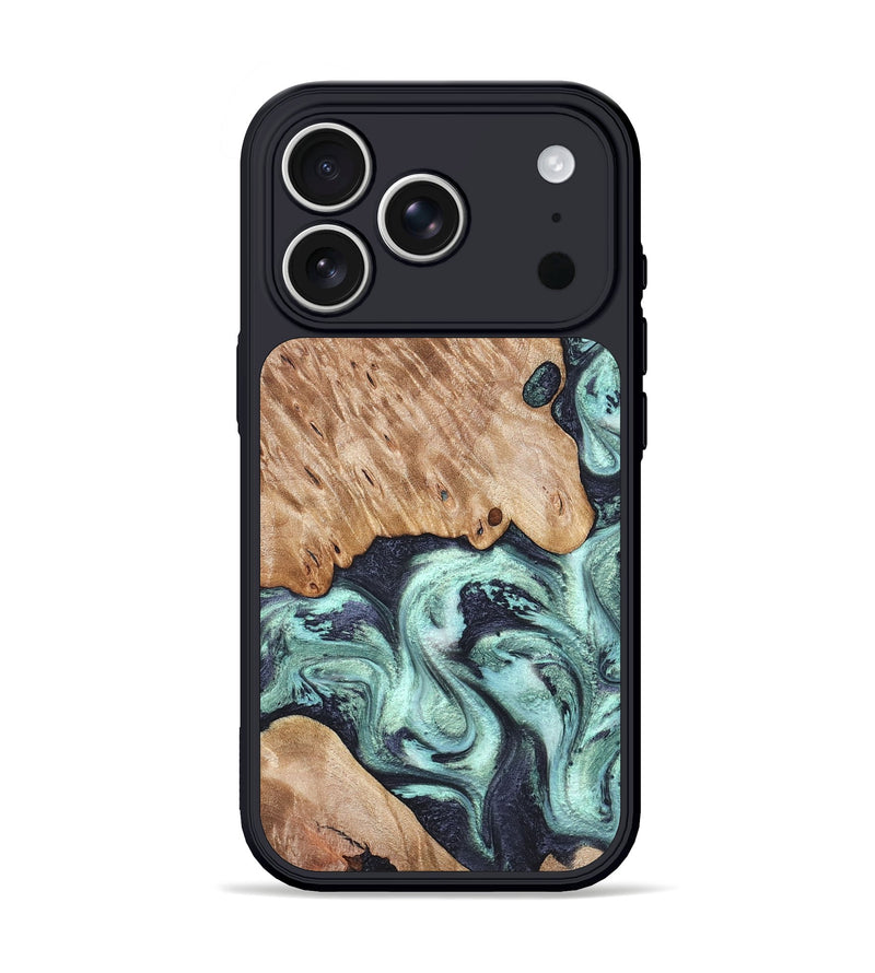 iPhone 17 Pro Wood Phone Case - Isa (Green, 828350)