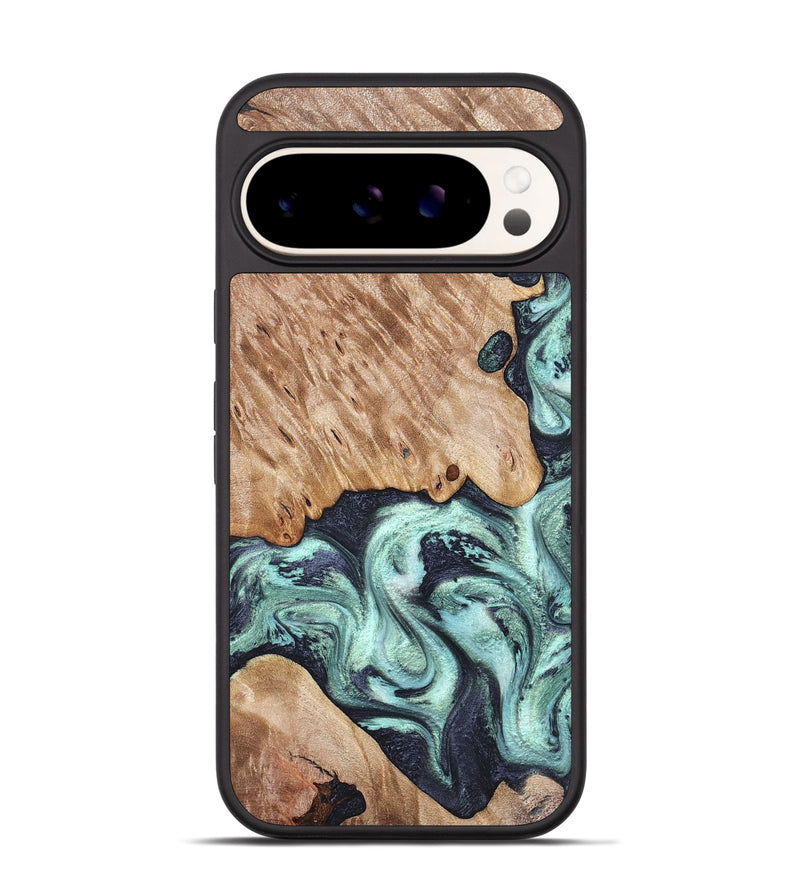 Pixel 9 Wood Phone Case - Isa (Green, 828350)