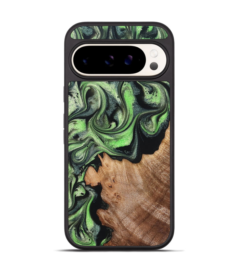 Pixel 9 Pro Wood Phone Case - Paola (Green, 828351)